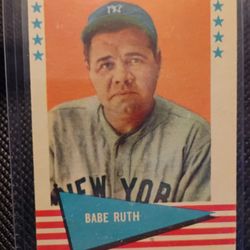 1961 Fleer Babe Ruth Baseball Card In Great Condition Make Me An Offer 