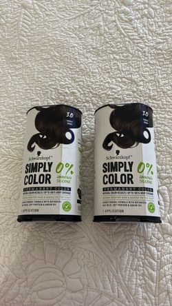 2 Schwarzkopf Simply hair home color kit