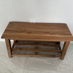 Natural Wood Bench