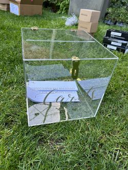 Wedding Advice Acrylic Box - With Cards