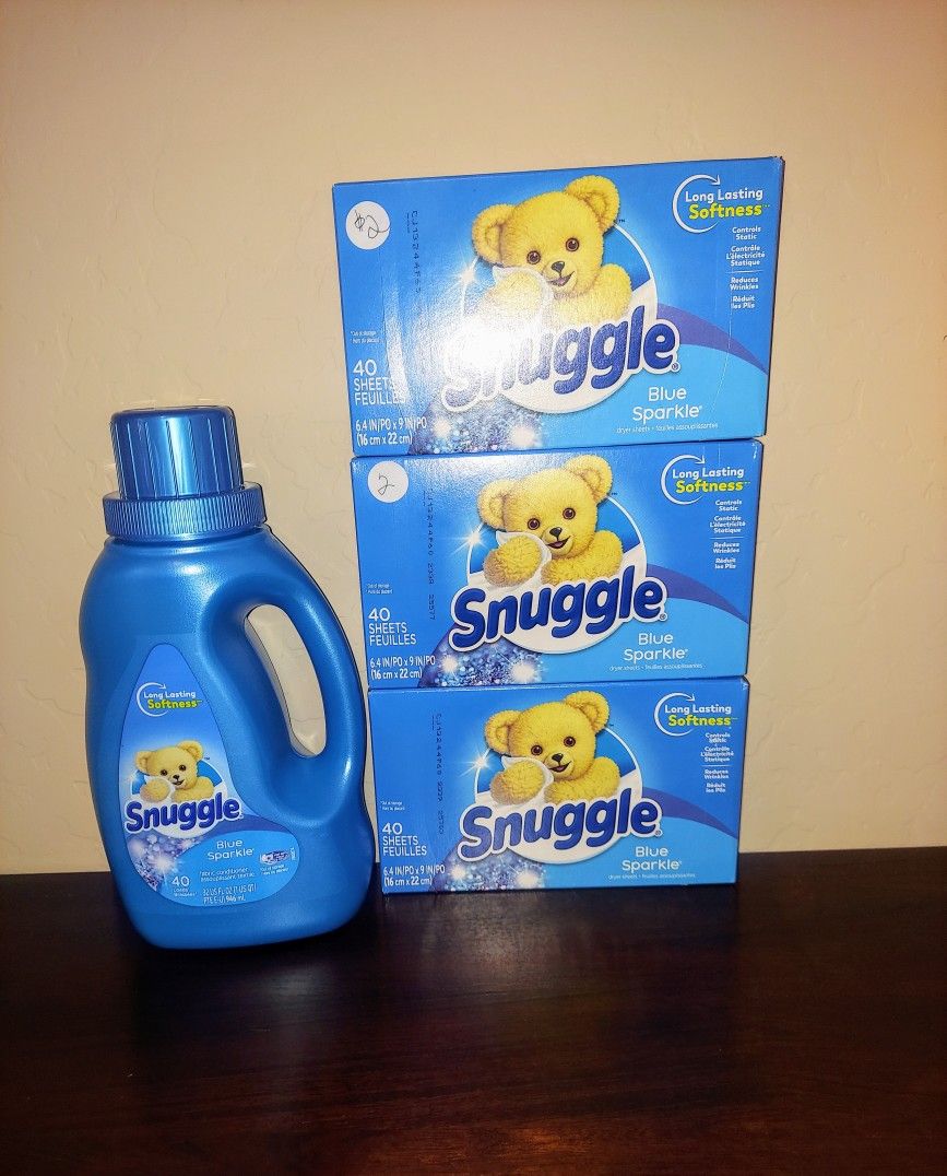 SNUGGLE FABRIC SOFTENER & DRYER SHEETS BUNDLE- ALL FOR $10- CROSS STREETS RAY AND HIGLEY 