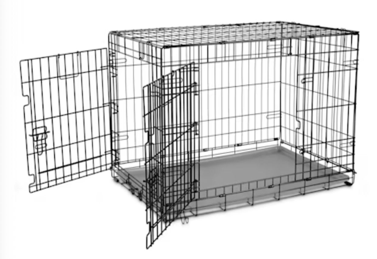 * LARGE Dog Crate * 2 removable doors + divider * Excellent Condition!