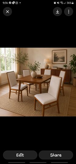 Mid century modern  Solid Walnut high back Dining Chairs by Foster-McDavid