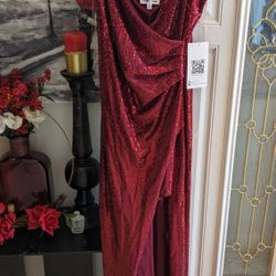 Brand New Red Sequin Dress For Prom Or Graduation 