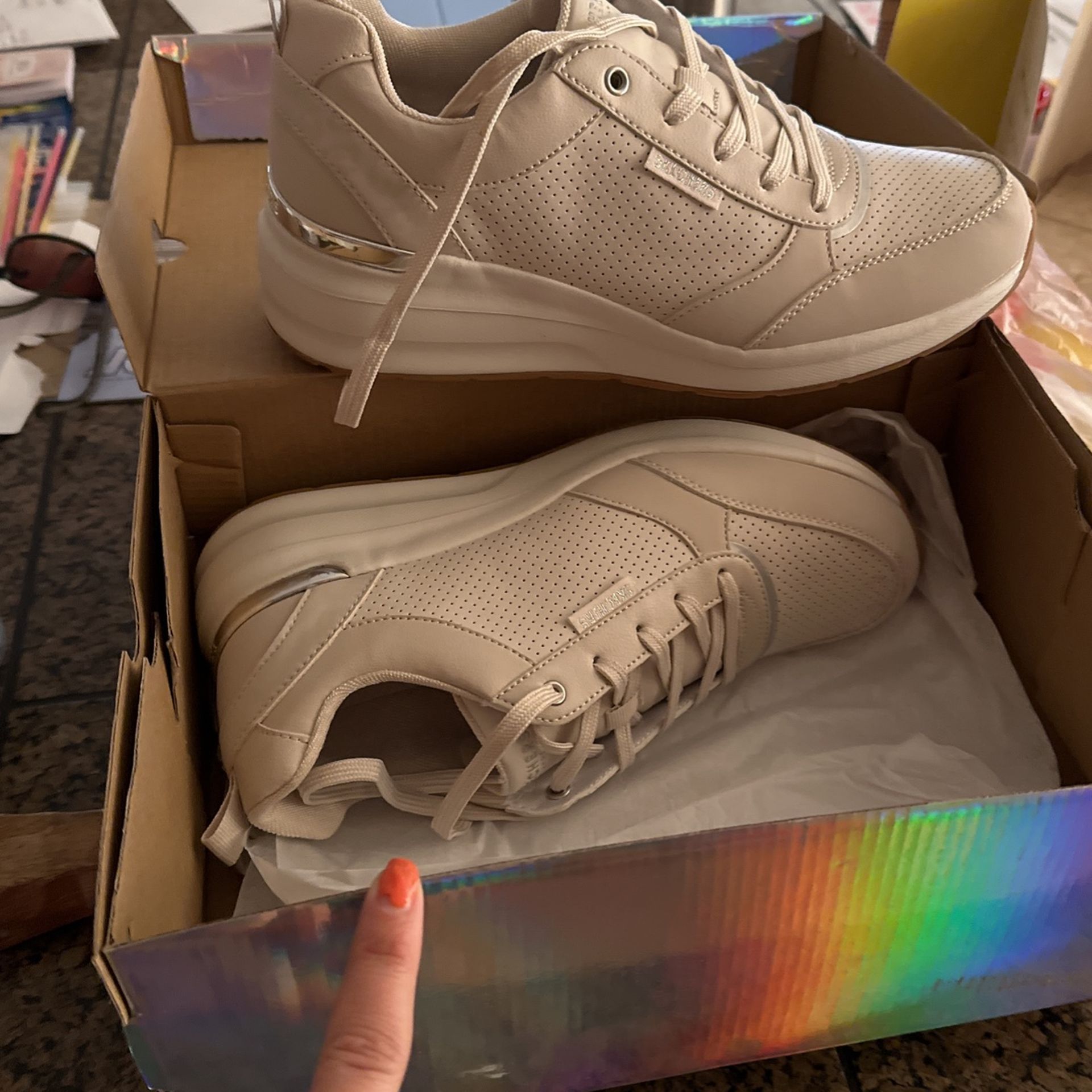 skechers street los angeles women shoes with air cooled memory foam