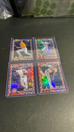 Topps Chrome Baseball Seems (4) cards
