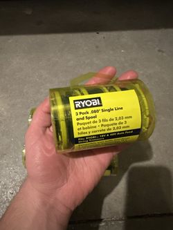 Ryobi Replacement Twisted Auto Feed Line Spools – 0.080 in – 3-Pack