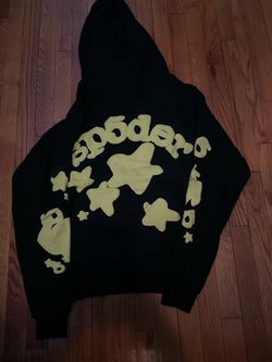 black and yellow spider hoodie