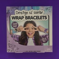 Design N Wear Create Your Own Wrap Bracelets Craft Kit For Kids NEW