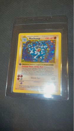 Pokemon Cards Shadowless First Edition Machamp