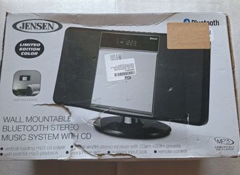 Jensen Wall-Mountable Bluetooth Stereo System with CD Player - Brand New / Open Box