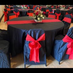 Polyester chair bows Red