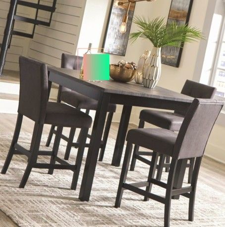 Ashley Garvine Dining Room Set, Counter Height Dining Table And