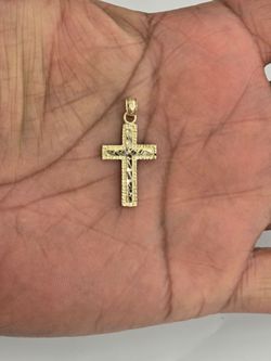 10kt Real Gold Cross Pendant