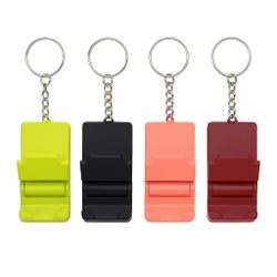 4-Pack Foldable Keychain Phone Stands – Wholesale 25+ Sets – Custom Colors
