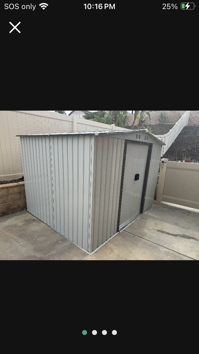 Brand New 8x6 Metal Outdoor Shed