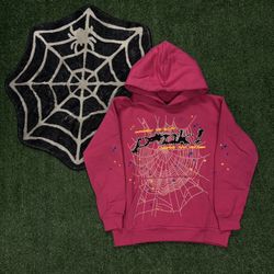 Sp5der P*nk Hoodie Pink 
