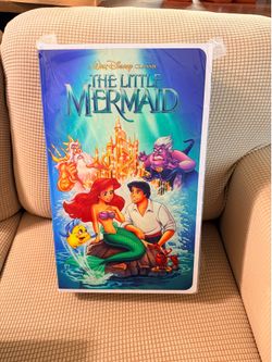NEW SEALED - The Little Mermaid - Disney VHS Blanket 50"x70"