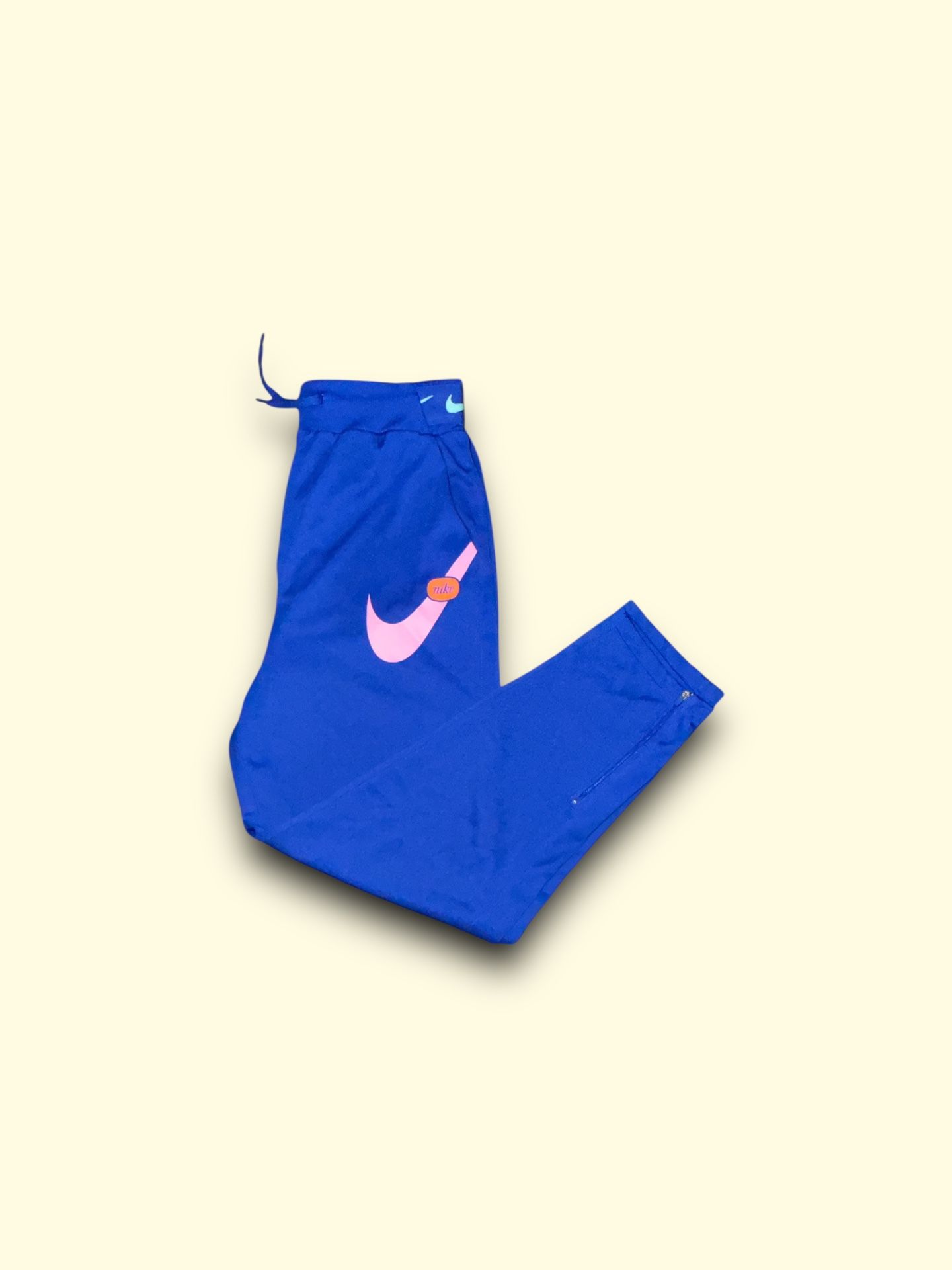 Nike Track Pants Women’s XL Swoosh Logo JDI Jogger Trousers Blue CJ7421-433