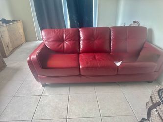 Red sofa