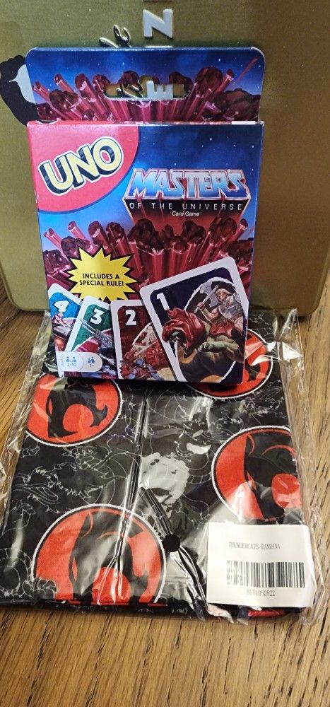 Masters Of The Universe Bandana & Uno Cards