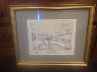Hand Signed Thomas Kinkade Lithograph