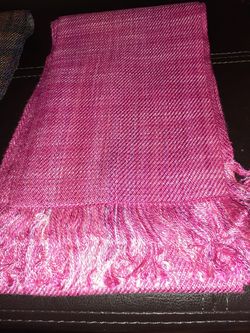Pink boho scarf