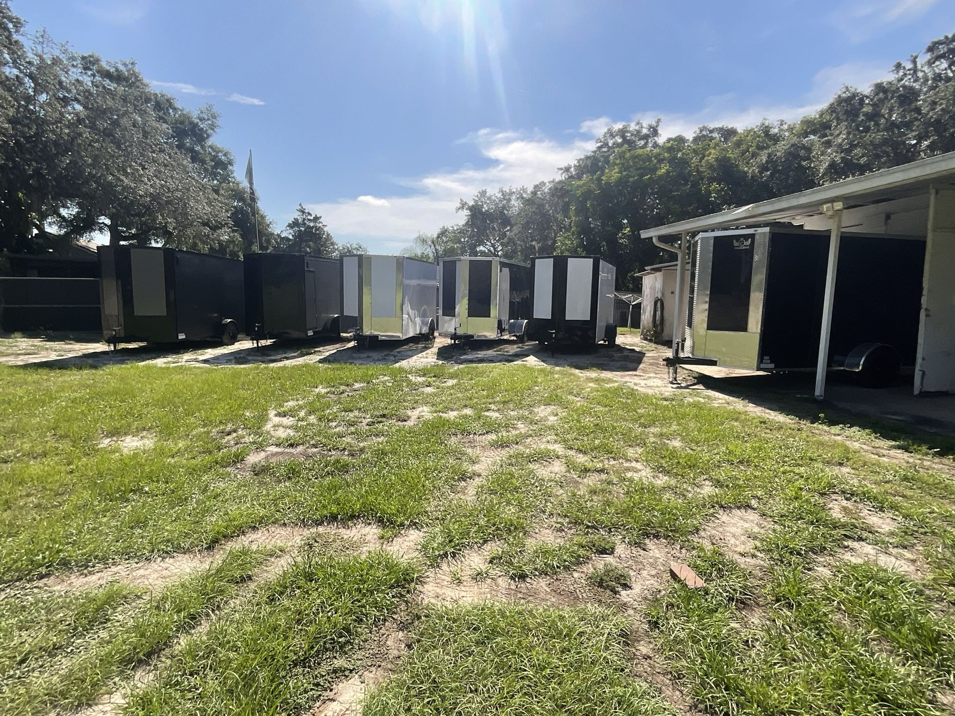 Brand New Cargo Trailer 6 X 12 Extra Tall 7 Foot Interior Premium Poly Core Exterior Three-Year Factory Warranty With Title Orlando, Florida