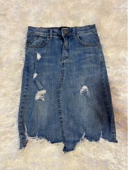 Denim skirt size S