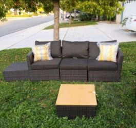 Brand new outdoor patio furniture set seating cushions
