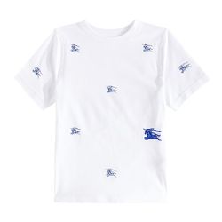 Burberry Kids EKD cotton jersey T-shirt White Size 4 $270