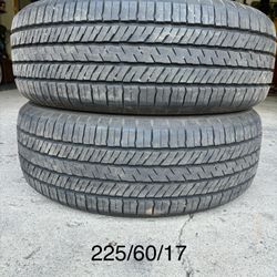 (2) - 225/60/17 Yokohama Geolander G91 Tires