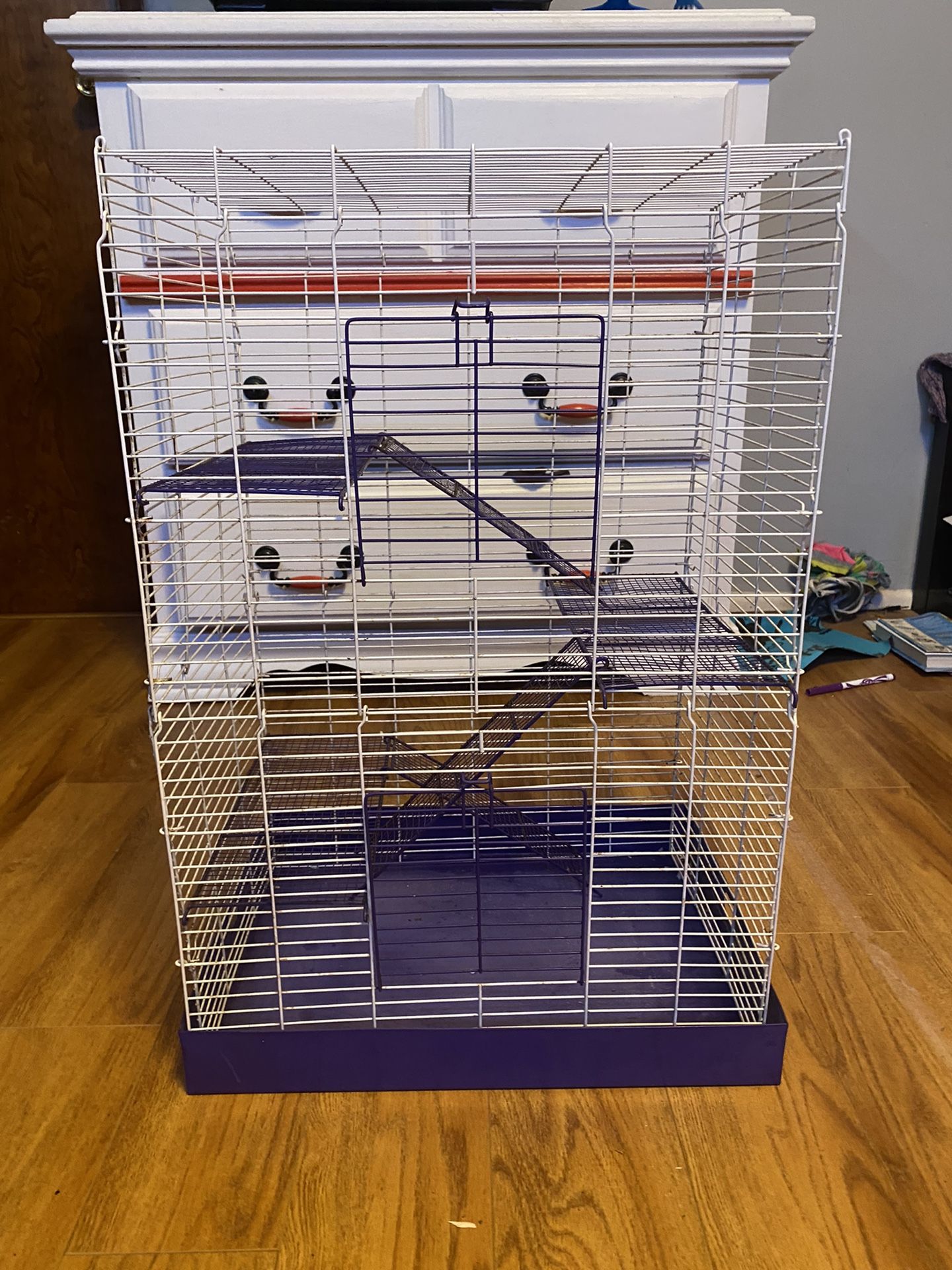 2 small animal cages 