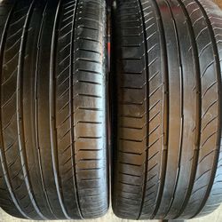 Two 255/35R19 Continental ContiSport Contact SSR Run Flat 