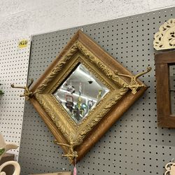 Antique Gold Mirror With Hangers