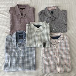 Button Up Shirts Long And Short Sleeves Size XL
