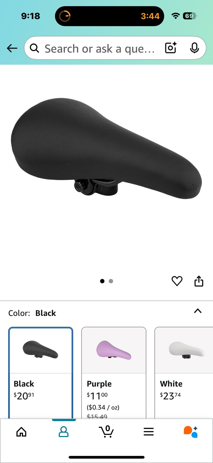 Brand New Bmx Bike Saddle