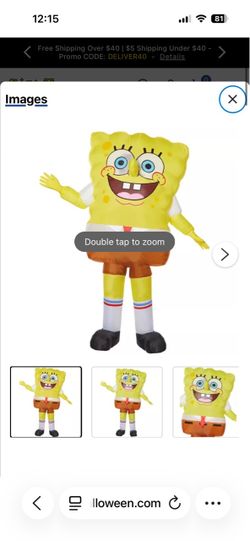 SpongeBob inflatable costume