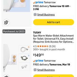 Dibet Tushy Brand New !!