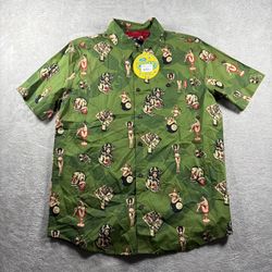 Sullen Art Collective Parody Style Tattoo Button Up Men’s M Shirt NWT AOP #8F