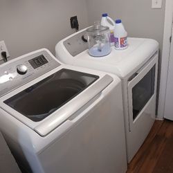 Washer And Dryer White GE 