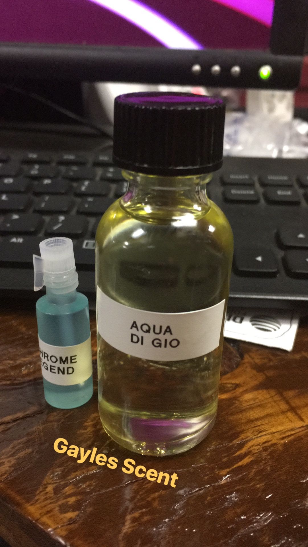 Aqua di gio type body oil fragrance/perfume