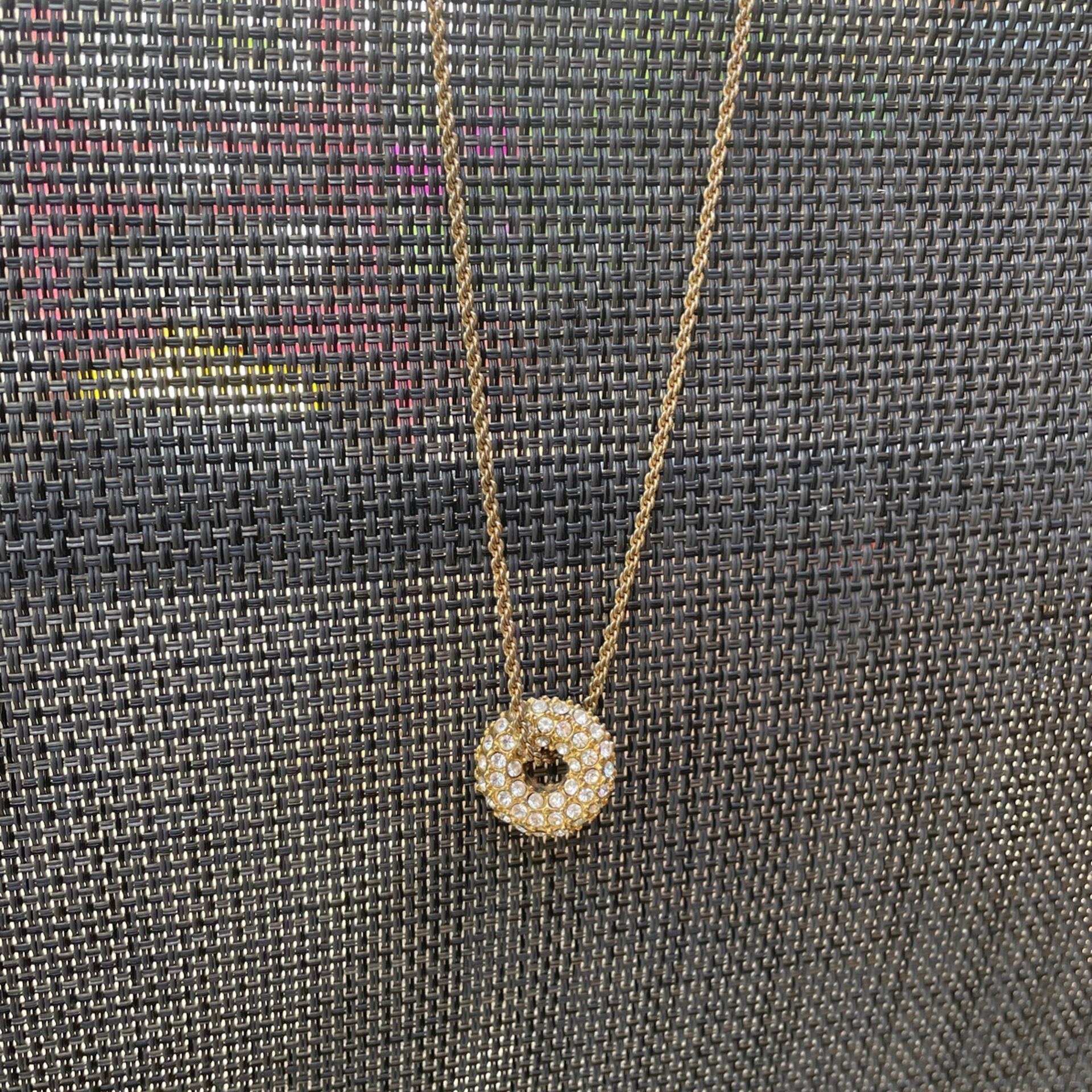 Gold Plated Necklace With Life Saver Charm