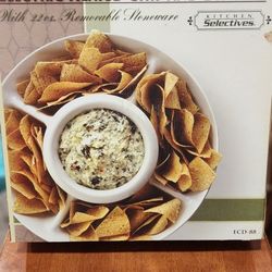 Electric Heated Chip And Dip Tray