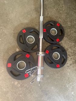 Weights Olympic curl bar set