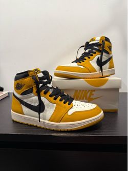 - Air Jordan 1 Retro High OG “Yellow Ochre” US size 10