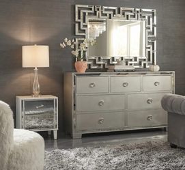 NEW DRESSER SILVER 60”
