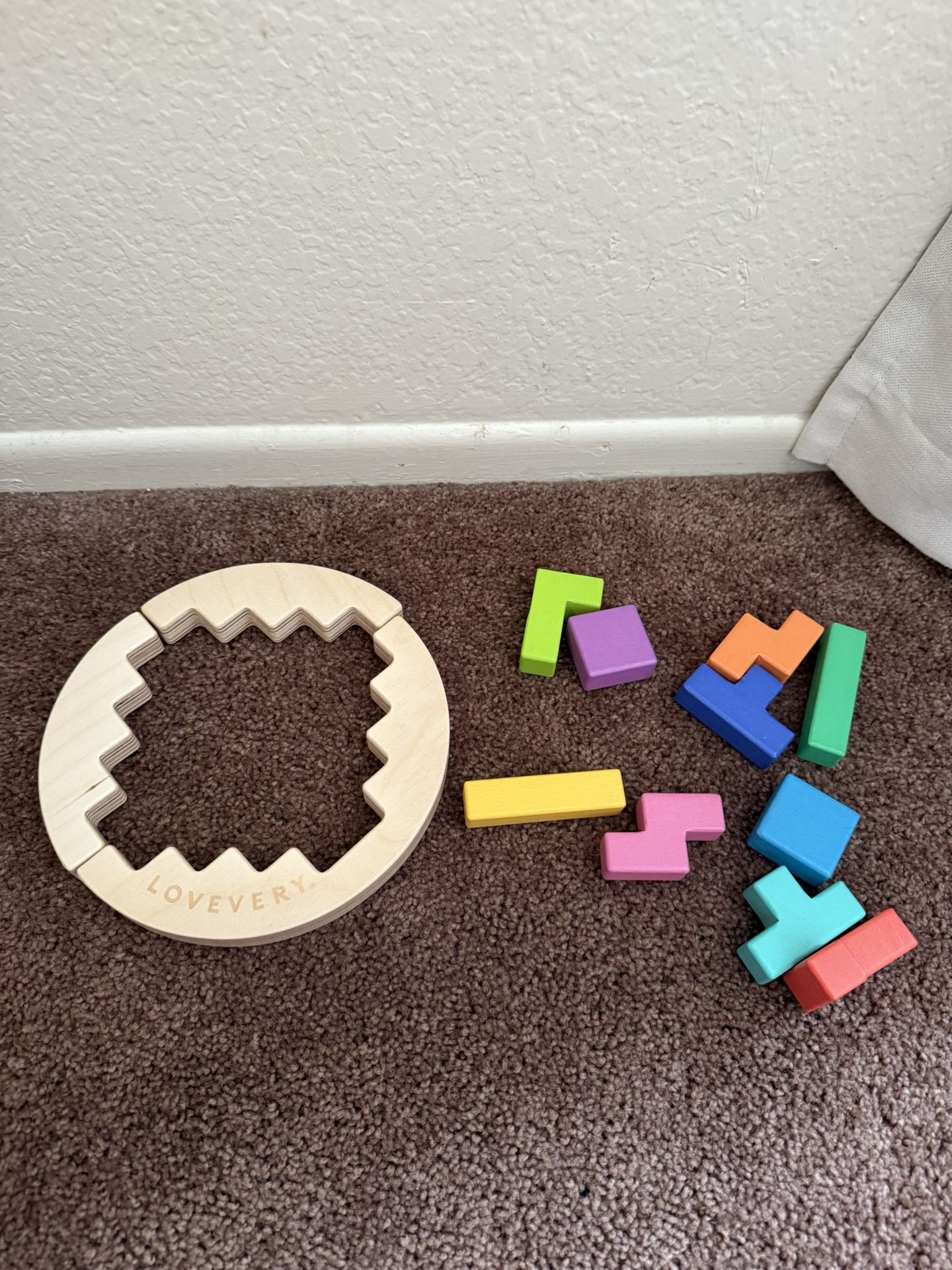 LOVEVERY THE PROBLEM SOLVER WOODEN WOBBLE PUZZLE