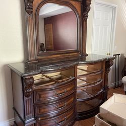 Moving sale 8 drawer dresser with marble top