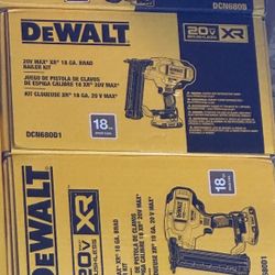 New DeWalt DCN680D1 20V Brad Nailer With battery